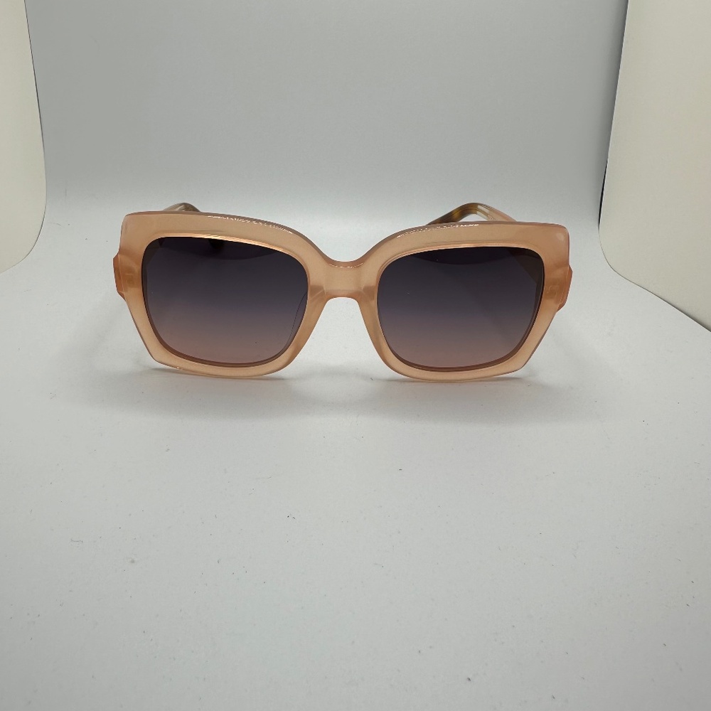 NWOT TOMS Sunglasses - Mackenzie in Peach Crystal w/ Grey Gradient Lens